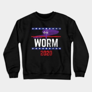 Magic Worm On A String Meme Purple Worm 2020 for President Crewneck Sweatshirt